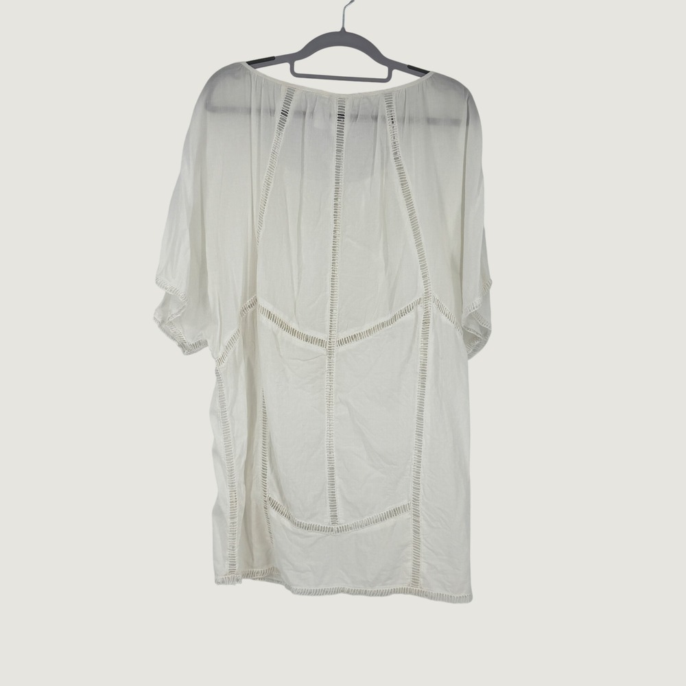 Zimmermann Ivory Ladder Lace Boho Tunic Blouse Top Size 1 US 4 Small - Picture 2 of 5